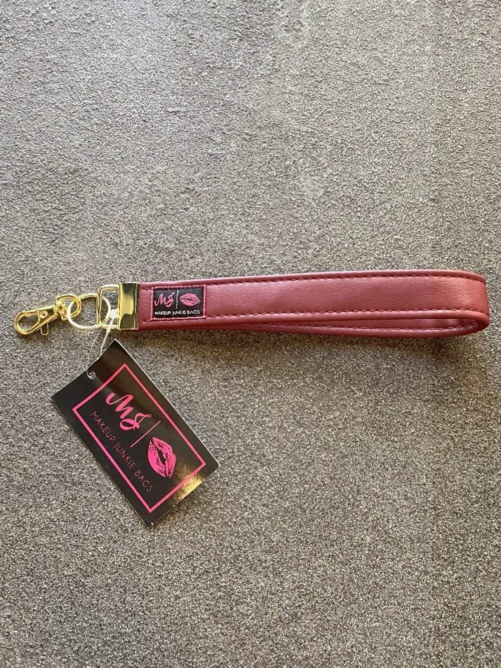 Makeup Junkie Game Day Wrist Strap - Maroon